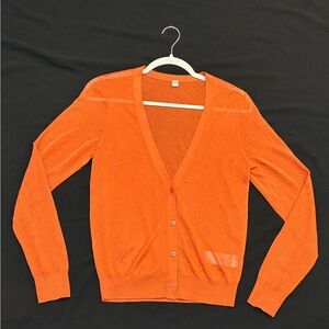 Uniqlo Orange Women's Cardigan​